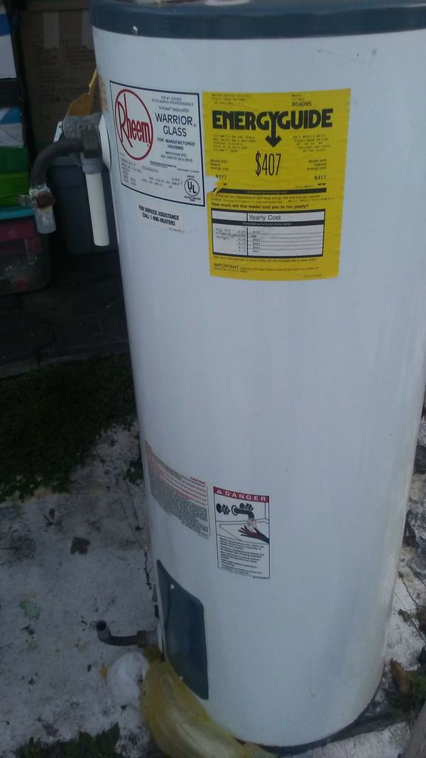 Rheem 30 Gallon Electric Hot Water Heater
