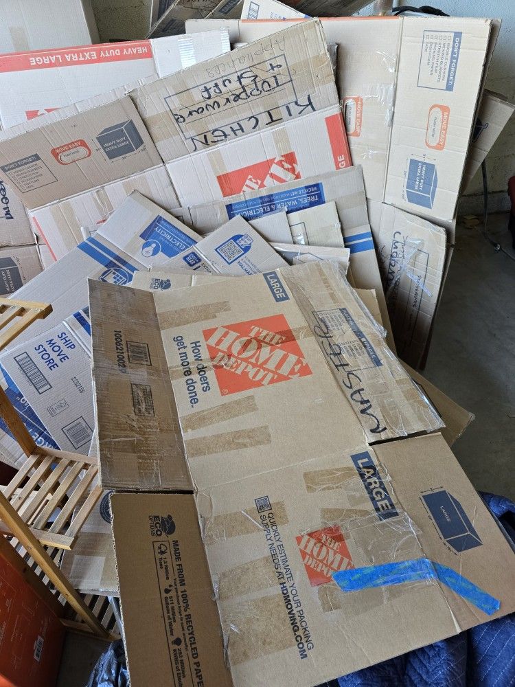 Free Moving Boxes...all Sizes