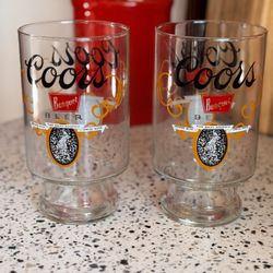 Collectable Vintage Large Coor’s Glasses / steins