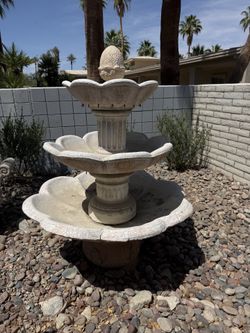 Garden pots and Fountains, benches