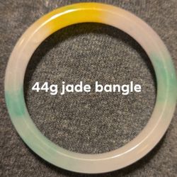 Tri Color Jade Bangle  100% Authentic 