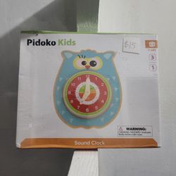 Pidoko Kids Sound Clock, NEW