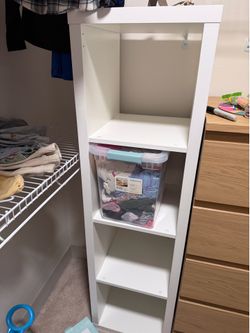 White ikea Kallax Unit