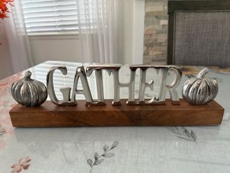 Fall Gather decor sign