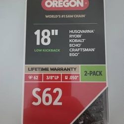 NEW Oregon S62T 18-in Bar Length, 62 Link, 0.05-in Gauge, 3/8-in Pitch - $20 (Harahan)