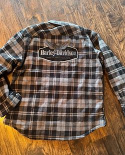Harley-Davidson Motorcycles Plaid Flannel jacket