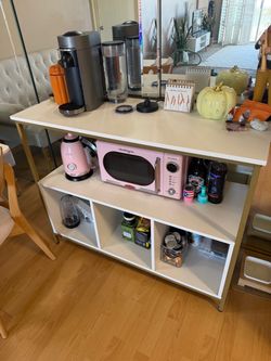 Console Table with Storage Cubbies