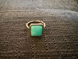 Turquoise & Gold Plated Ring