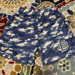 Blue White Clouds Eric Emanuel Shorts 