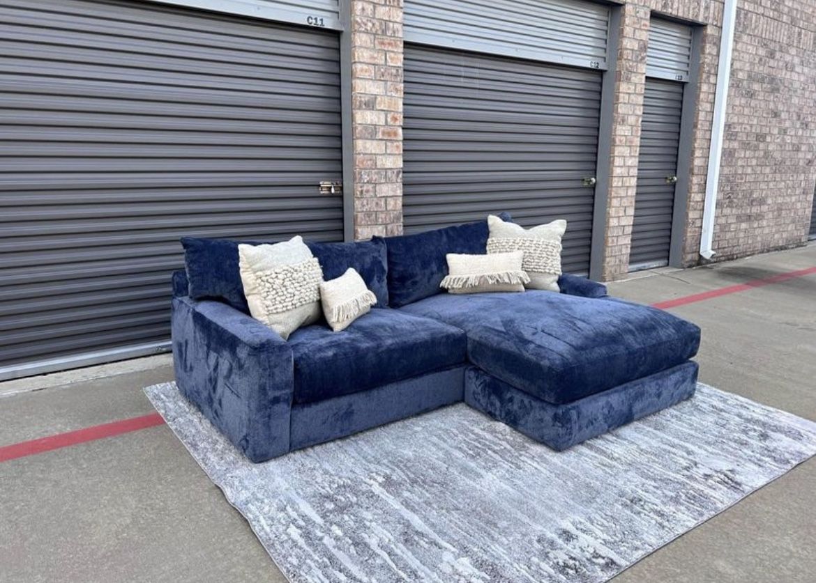Beautiful Jonathan Louis Navy Sectional