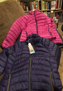 PRANA women’s down jacket, water resistant, brand new!