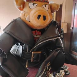Harley Davidson Plush Pig