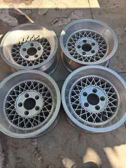 15" mesh wheels mags 5x4.75 chevy buick Pontiac cutlass s10 16"mesh