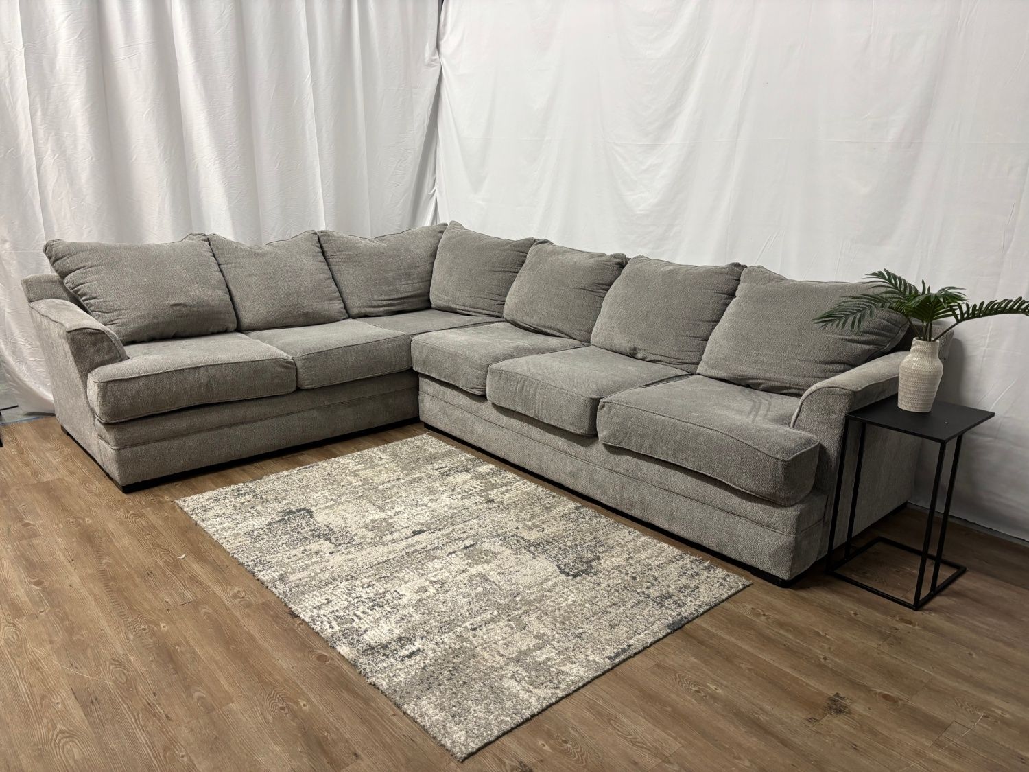 Gray L Sectional Couch