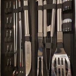 Brand New BBQ Accessories With Case.