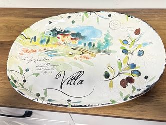 Ceramic Platter with Italian  Design