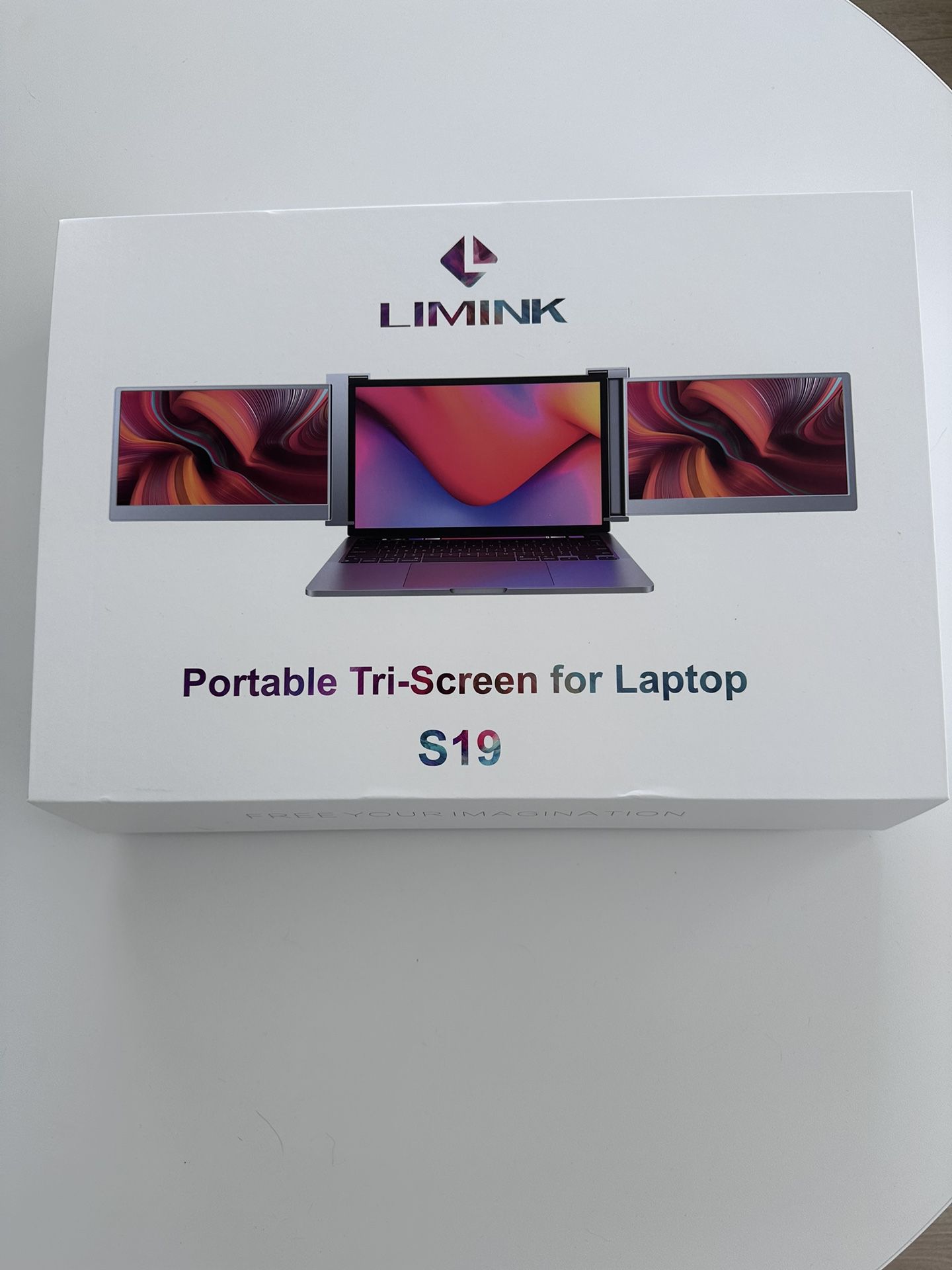 LIMINK S19 Portable Triple Monitor for 15-17 Inches Laptops | 14" FHD