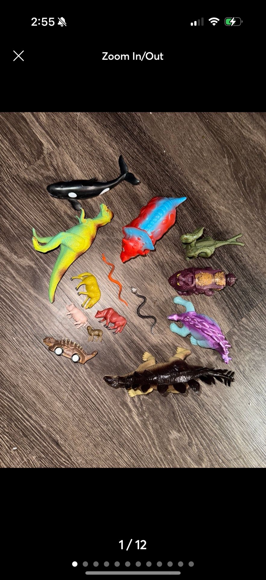 vintage dinosaur animals & dragons toy lot