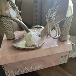 Rhinestone Heel Sandal Women