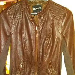 EXPRESS Brown Leather Jacket