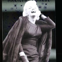 Marilyn Monroe /6 SSP 2024 Leaf Icons Collection Purple Clear Card