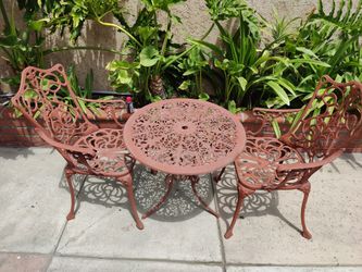 Cast Iron Garden Table And Chair Set 