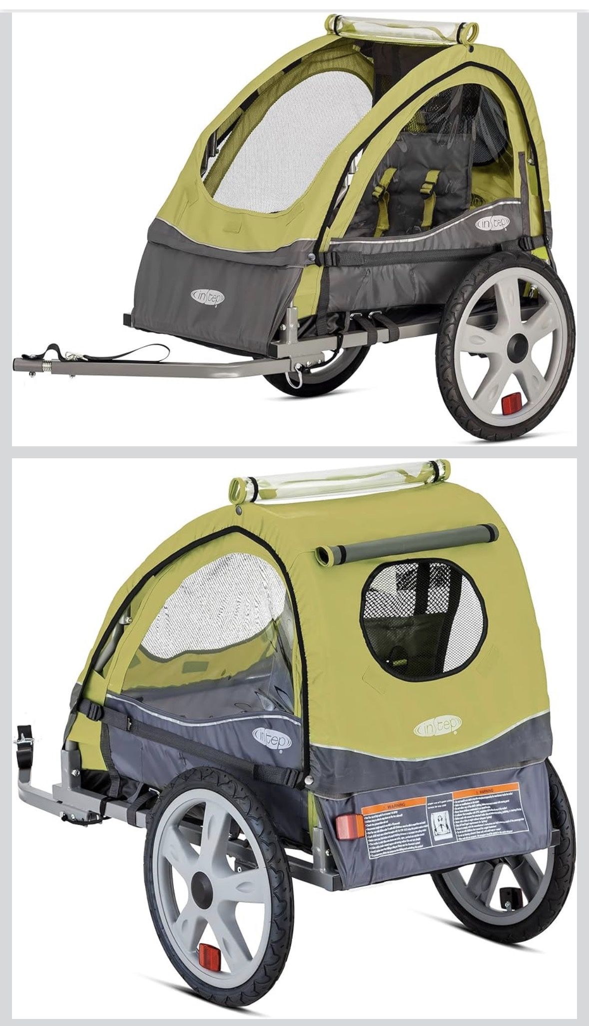 InStep Take 2 Bike trailer Double Seat, Universal Coupler