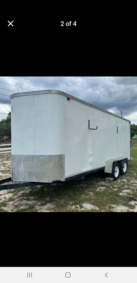 17x7 Dual Axle Enclosed Trailer- Trade Or Sell