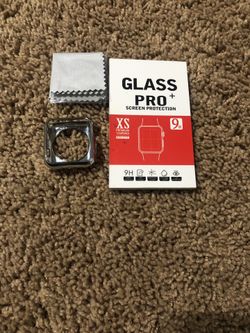 Apple Watch case 38mm and glass series 1-2-3