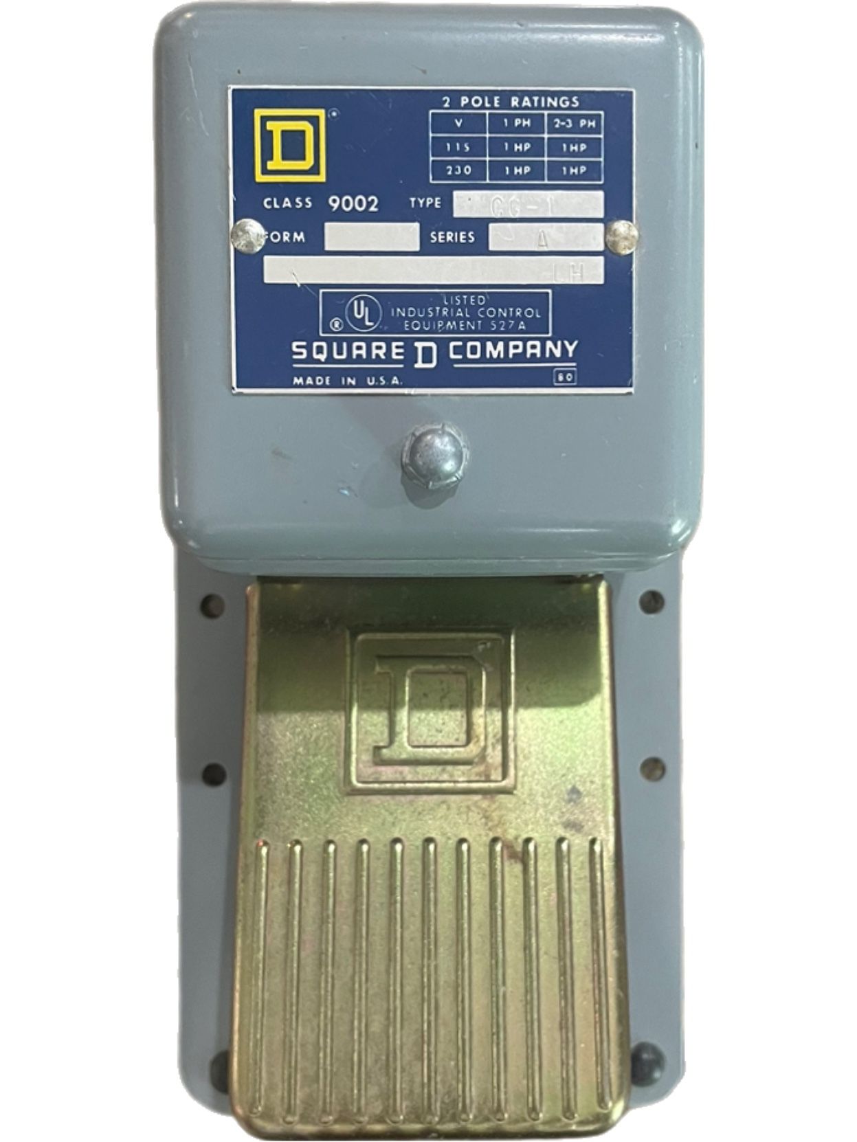 Square D Company Class 9002 CG-1