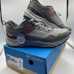 Columbia Men's Plateau Waterproof Hiking Shoes Steam Mountain Red Size 14 Wide 