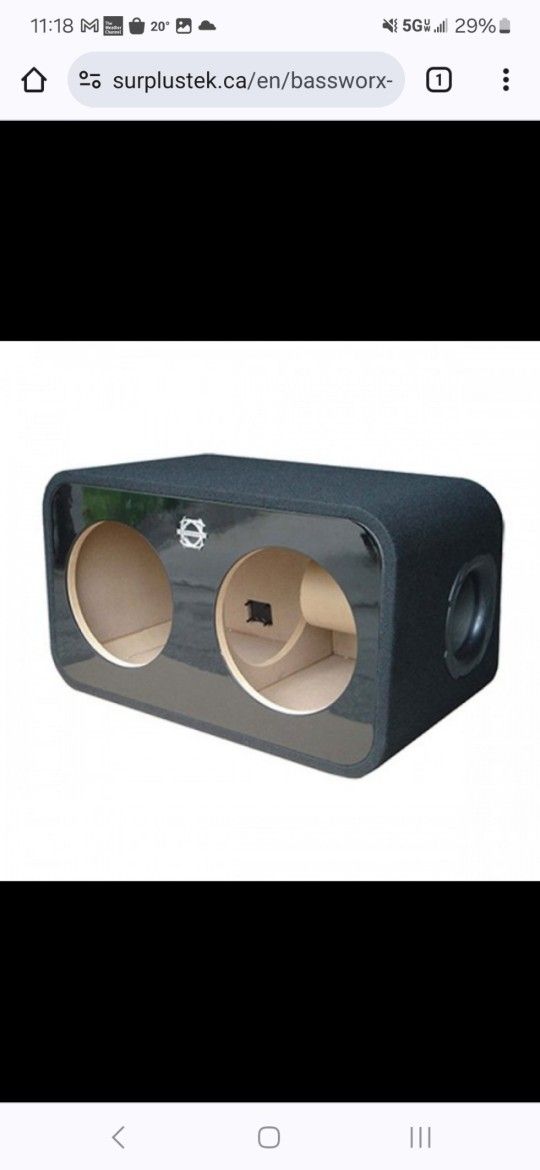 Bassworx Reference Series Dual 12" Ported Subwoofer Enclosure