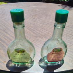 Old Almaden Wine Salt & Pepper Bottles