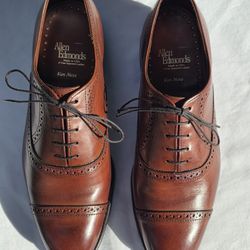 Allen Edmonds Cap-toe Oxford Dress Shoes Men's 9.5 D Made In USA 