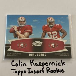 Colin Kaepernick San Francisco 49ers QB Topps Short Print Insert Rookie Card. 