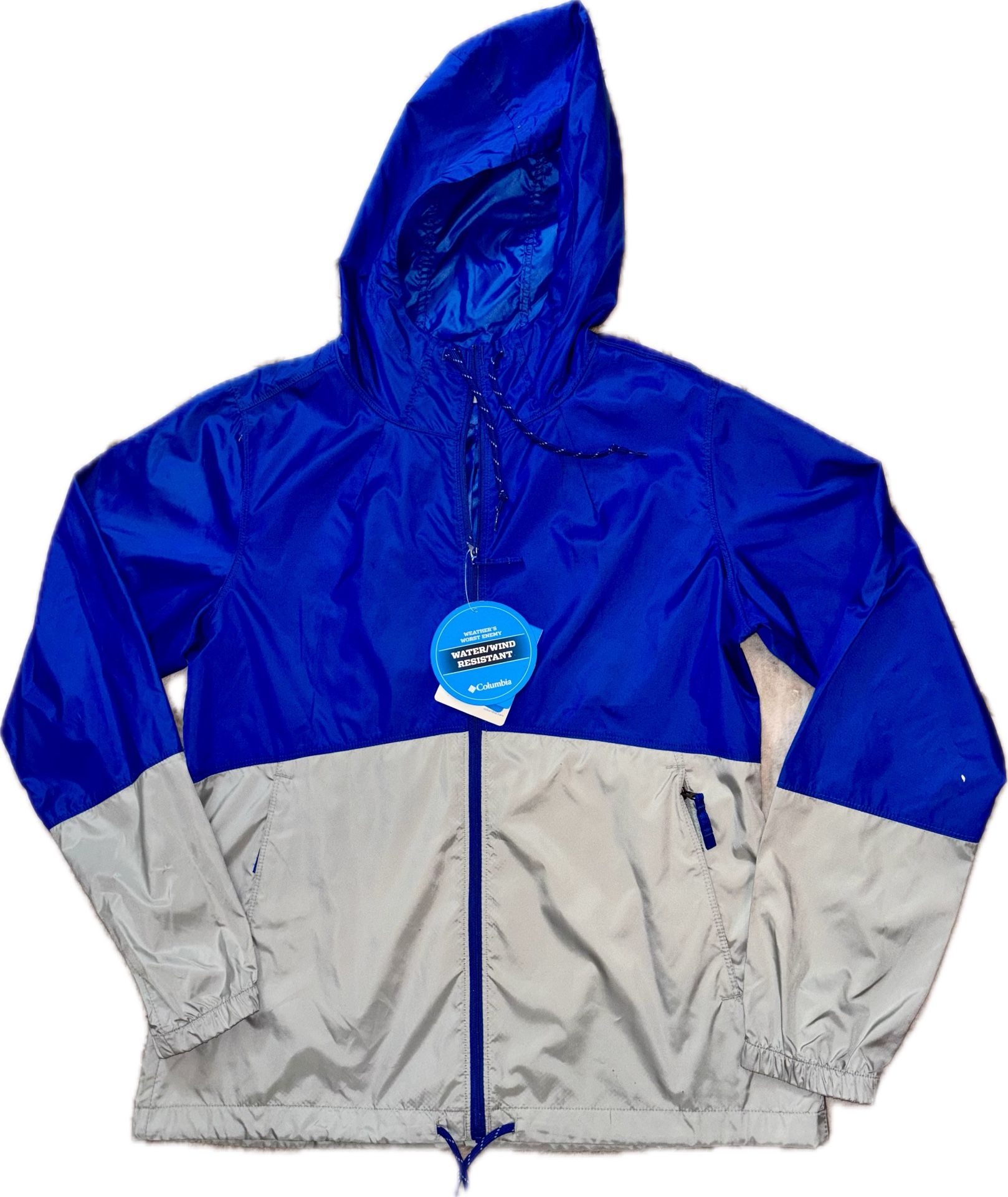 Columbia Flash Forward Windbreaker Jacket | Women Medium | Blue And Grey