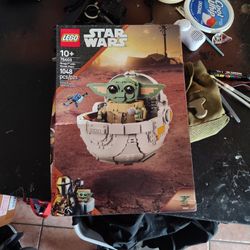 Baby Yoda Grogu With Hover Pram