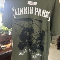 Linkin Park Meteora Olive Green T-Shirt