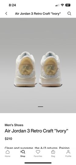 Air Jordan 3 Retro Craft "Ivory"