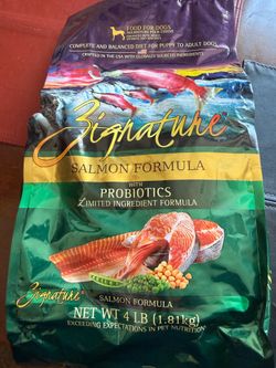 Dog Food 4lbs $12 Salmon Formula