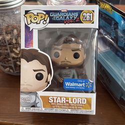 Funko Marvel 261 Guardians Galaxy Walmart Exclusive Gear Shirt Star-Lord Figure
