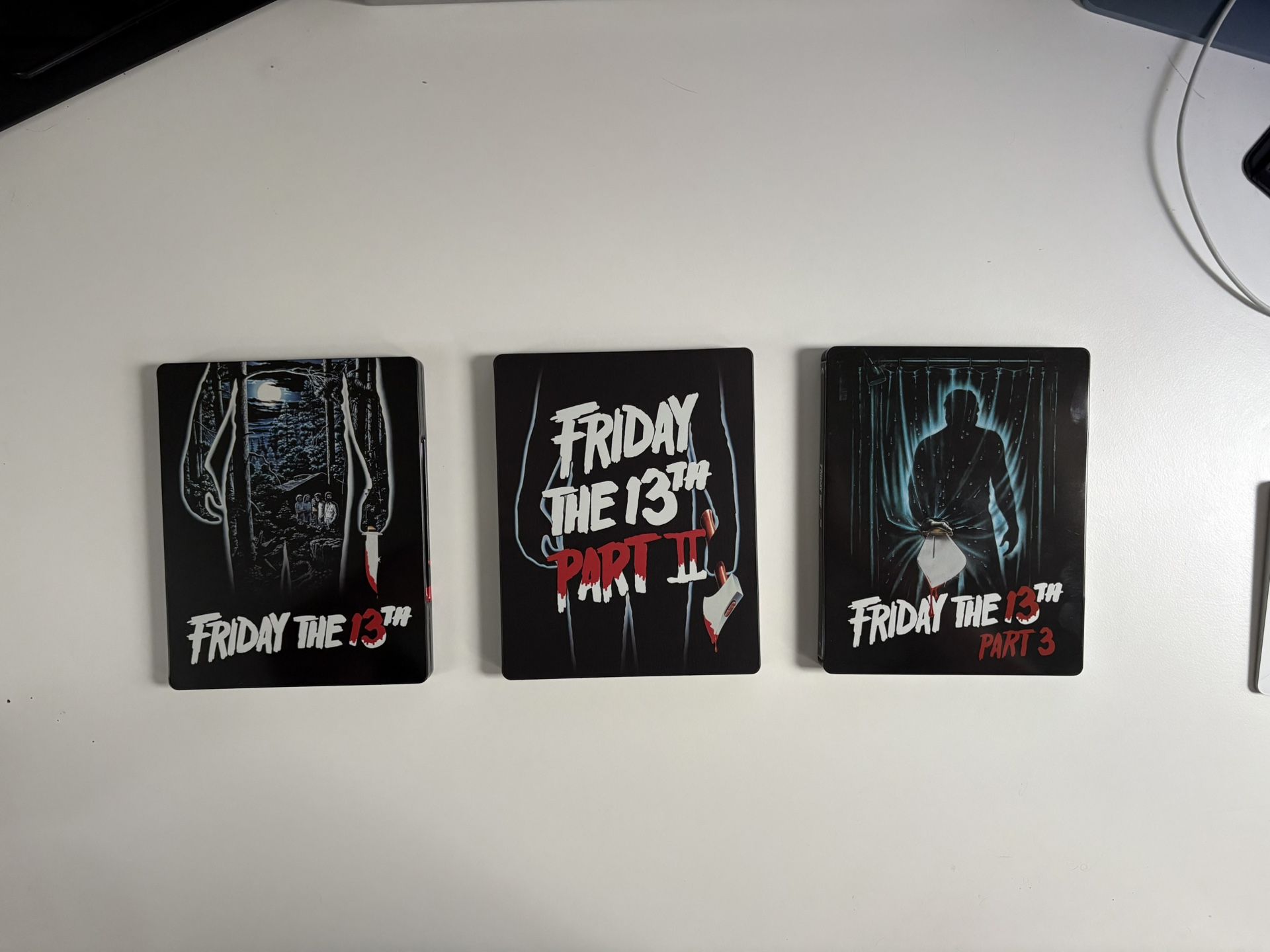 Friday The 13th Blu Ray Steelbooks Pt 1-3