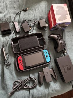Nintendo Switch (original) with accessories