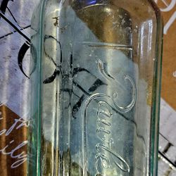 Vintage Rawleigh's Blue Glass Bottle