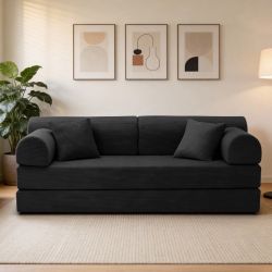 BRAND NEW MEMORY FOAM SLEEPER SOFA BLACK