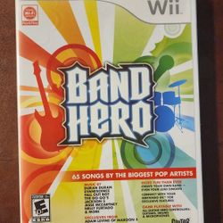 Wii Band Hero Game works Perfectly OBO