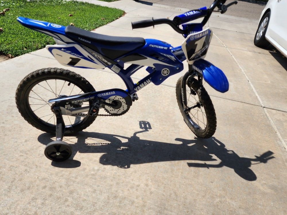 16 inch top moto yamaha bike