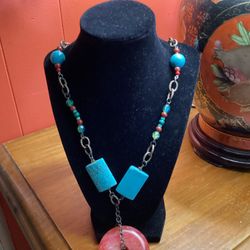 Jewelry Gemstone Circle Red  Pendant