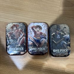 One Piece OP2 Tins Full Art Set