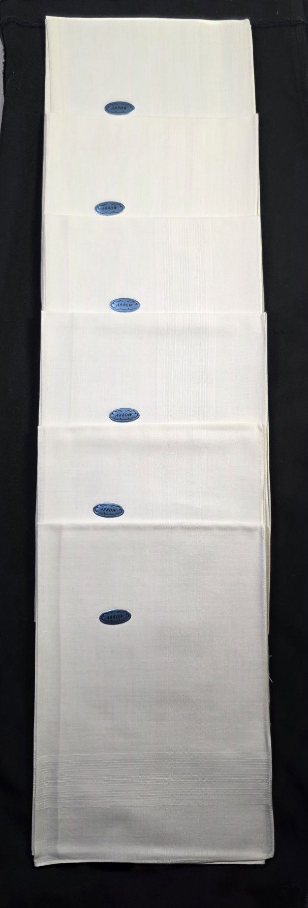 6-Arrow Linen Light Cream Napkins In Box
